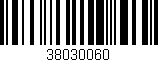 Código de barras (EAN, GTIN, SKU, ISBN): '38030060'