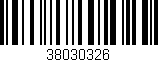 Código de barras (EAN, GTIN, SKU, ISBN): '38030326'