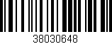 Código de barras (EAN, GTIN, SKU, ISBN): '38030648'