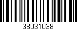 Código de barras (EAN, GTIN, SKU, ISBN): '38031038'