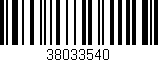 Código de barras (EAN, GTIN, SKU, ISBN): '38033540'