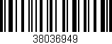 Código de barras (EAN, GTIN, SKU, ISBN): '38036949'