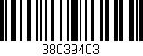 Código de barras (EAN, GTIN, SKU, ISBN): '38039403'