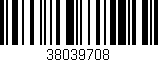 Código de barras (EAN, GTIN, SKU, ISBN): '38039708'