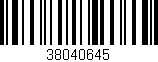Código de barras (EAN, GTIN, SKU, ISBN): '38040645'
