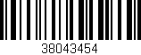 Código de barras (EAN, GTIN, SKU, ISBN): '38043454'