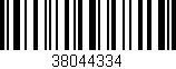 Código de barras (EAN, GTIN, SKU, ISBN): '38044334'
