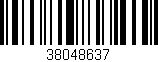 Código de barras (EAN, GTIN, SKU, ISBN): '38048637'