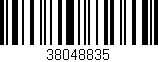 Código de barras (EAN, GTIN, SKU, ISBN): '38048835'