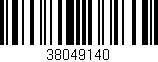 Código de barras (EAN, GTIN, SKU, ISBN): '38049140'