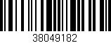 Código de barras (EAN, GTIN, SKU, ISBN): '38049182'