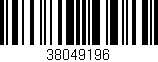 Código de barras (EAN, GTIN, SKU, ISBN): '38049196'