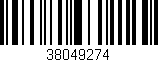 Código de barras (EAN, GTIN, SKU, ISBN): '38049274'