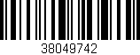 Código de barras (EAN, GTIN, SKU, ISBN): '38049742'