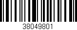Código de barras (EAN, GTIN, SKU, ISBN): '38049801'