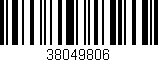 Código de barras (EAN, GTIN, SKU, ISBN): '38049806'