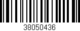 Código de barras (EAN, GTIN, SKU, ISBN): '38050436'