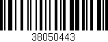 Código de barras (EAN, GTIN, SKU, ISBN): '38050443'