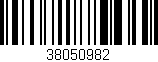 Código de barras (EAN, GTIN, SKU, ISBN): '38050982'