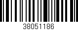 Código de barras (EAN, GTIN, SKU, ISBN): '38051186'