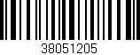 Código de barras (EAN, GTIN, SKU, ISBN): '38051205'