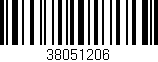 Código de barras (EAN, GTIN, SKU, ISBN): '38051206'