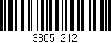Código de barras (EAN, GTIN, SKU, ISBN): '38051212'