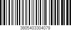 Código de barras (EAN, GTIN, SKU, ISBN): '3805403304079'
