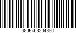 Código de barras (EAN, GTIN, SKU, ISBN): '3805403304390'