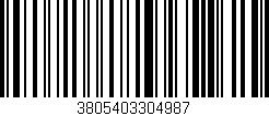 Código de barras (EAN, GTIN, SKU, ISBN): '3805403304987'