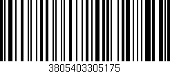 Código de barras (EAN, GTIN, SKU, ISBN): '3805403305175'