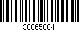 Código de barras (EAN, GTIN, SKU, ISBN): '38065004'