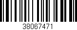 Código de barras (EAN, GTIN, SKU, ISBN): '38067471'