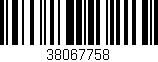 Código de barras (EAN, GTIN, SKU, ISBN): '38067758'