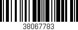 Código de barras (EAN, GTIN, SKU, ISBN): '38067783'