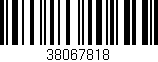 Código de barras (EAN, GTIN, SKU, ISBN): '38067818'