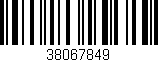 Código de barras (EAN, GTIN, SKU, ISBN): '38067849'