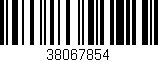 Código de barras (EAN, GTIN, SKU, ISBN): '38067854'