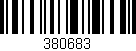 Código de barras (EAN, GTIN, SKU, ISBN): '380683'