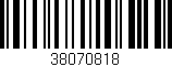 Código de barras (EAN, GTIN, SKU, ISBN): '38070818'