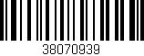 Código de barras (EAN, GTIN, SKU, ISBN): '38070939'