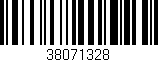Código de barras (EAN, GTIN, SKU, ISBN): '38071328'