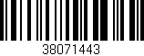 Código de barras (EAN, GTIN, SKU, ISBN): '38071443'