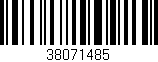 Código de barras (EAN, GTIN, SKU, ISBN): '38071485'