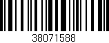 Código de barras (EAN, GTIN, SKU, ISBN): '38071588'