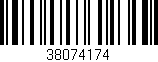 Código de barras (EAN, GTIN, SKU, ISBN): '38074174'