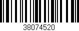 Código de barras (EAN, GTIN, SKU, ISBN): '38074520'