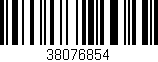 Código de barras (EAN, GTIN, SKU, ISBN): '38076854'