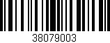 Código de barras (EAN, GTIN, SKU, ISBN): '38079003'