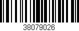Código de barras (EAN, GTIN, SKU, ISBN): '38079026'
